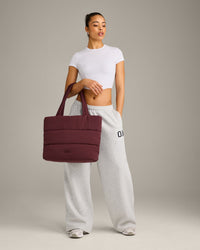 Quilted Tote Bag | Velvet Mocha