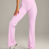 SoftMotion™ Flared Bottoms with Grey Logo | Chalk Pink