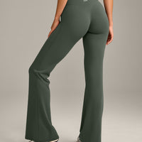 SoftMotion™ Flared Bottoms with Grey Logo | Dark Khaki