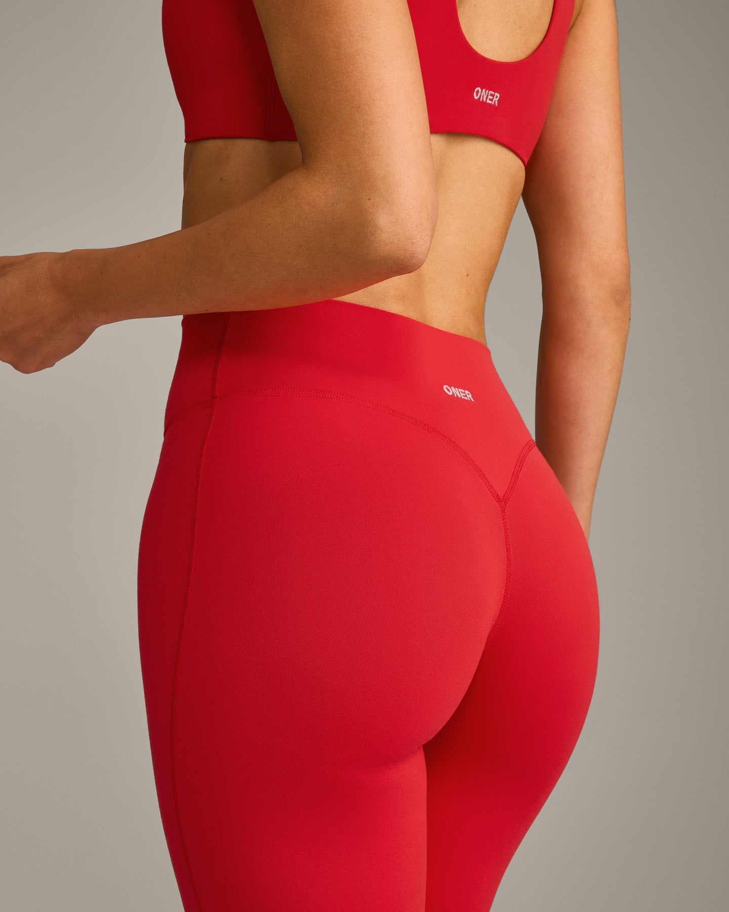 SoftMotion™ Flared Bottoms with Grey Logo | Fiery Red