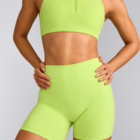 SoftMotion™ High Waisted Shorts 6" | Citrus Green