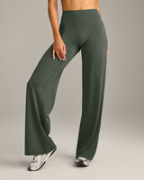 SoftMotion™ Straight Leg Bottoms with Grey Logo | Dark Khaki