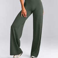 SoftMotion™ Straight Leg Bottoms with Grey Logo | Dark Khaki