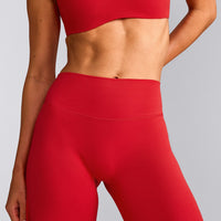 SoftMotion™ Straight Leg Pants with Grey Logo | Fiery Red