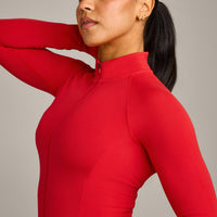 SoftMotion™ Mid Jacket with Grey Logo | Fiery Red