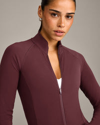 SoftMotion™ Mid Jacket with Grey Logo | Velvet Mocha