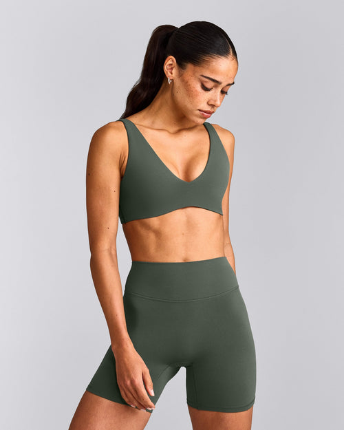 SoftMotion™ Scoop Back Bralette | Dark Khaki