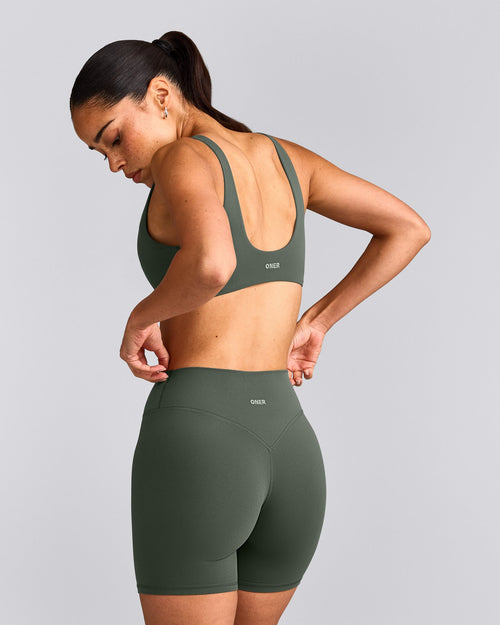 SoftMotion™ Scoop Back Bralette | Dark Khaki