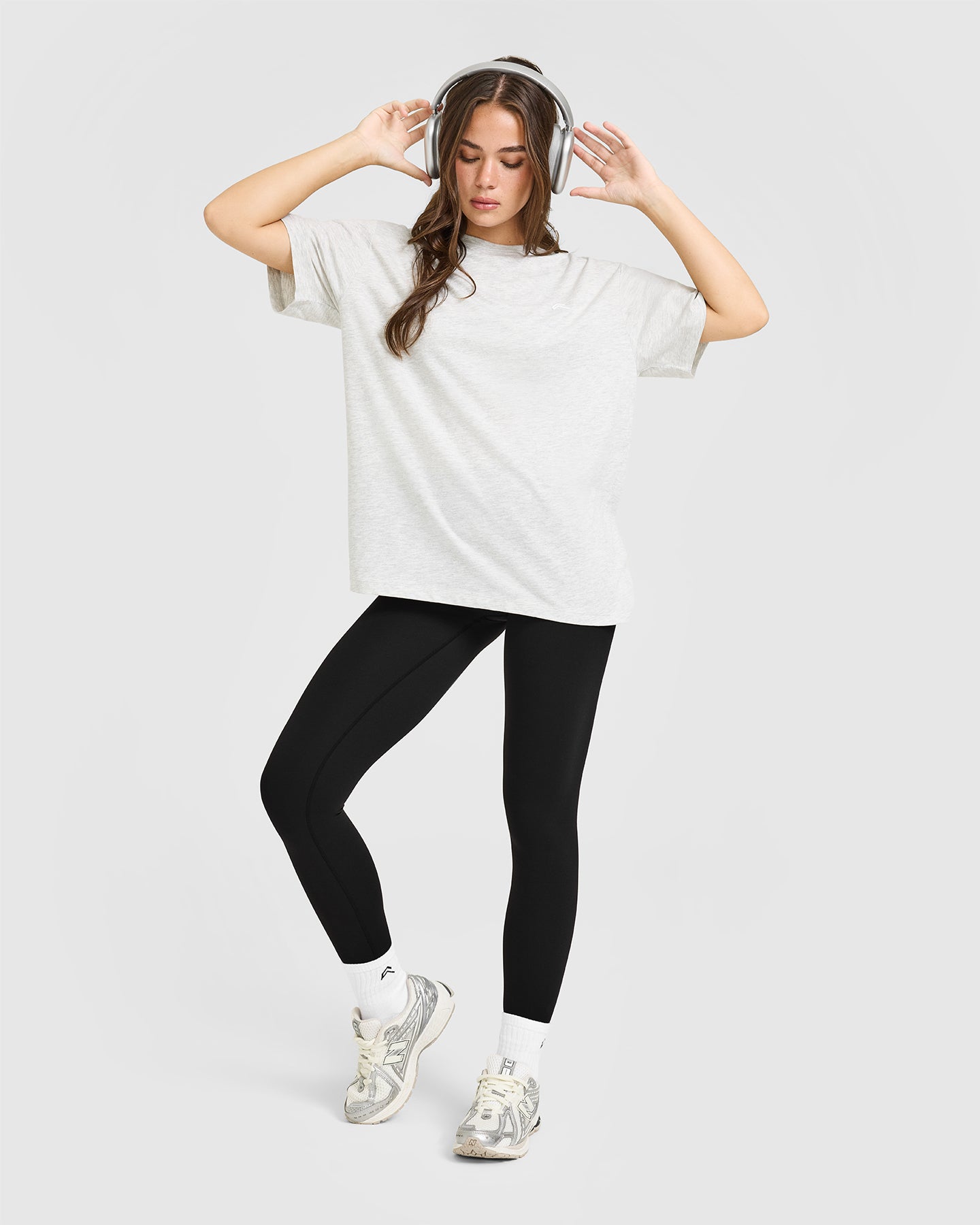 Classic Oversized Lightweight T-Shirt | Grey Marl