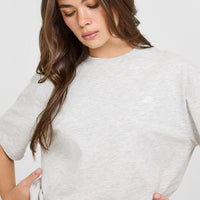 Classic Oversized Lightweight T-Shirt | Grey Marl