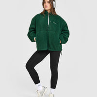 Fleece Jacket with Chest Pocket | Racing Green