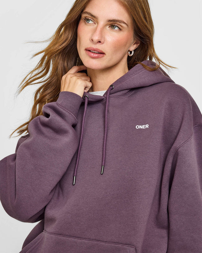 Foundations Oversized Hoodie | Vintage Purple
