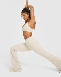 SoftMotion™ Flared Bottoms with White Logo | Sand