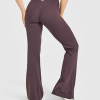 SoftMotion™ Flared Bottoms with White Logo | Dark Umber Brown