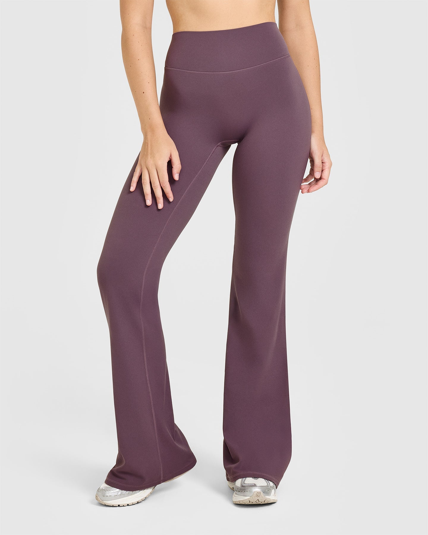 SoftMotion™ Flared Bottoms with White Logo | Vintage Purple
