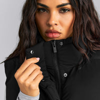 Oversized Puffer Vest | Black