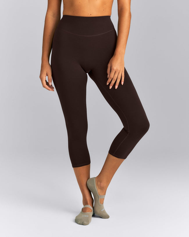 SoftMotion™ 3/4 Length Leggings | 70% Cocoa