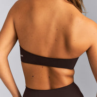 SoftMotion™ Minimal Halter Neck Bralette | 70% Cocoa