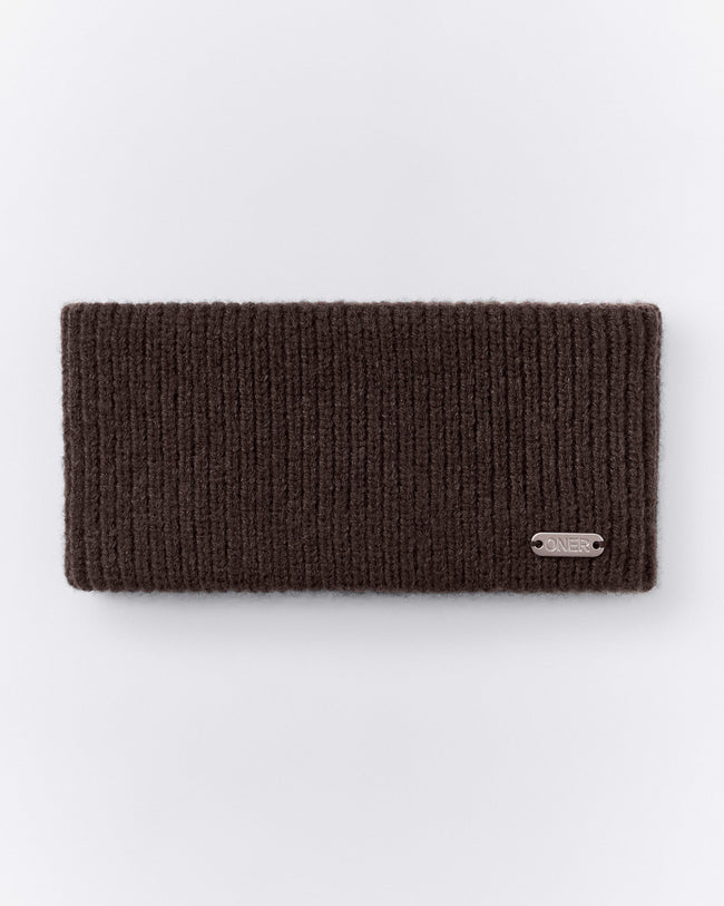 Wool Rib Knit Headband | 70% Cocoa