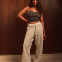 Seamless Strappy Tank Top | Charcoal Marl