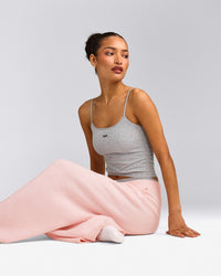 Seamless Strappy Tank Top | Grey Marl
