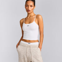 Seamless Strappy Tank Top | White