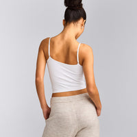 Seamless Strappy Tank Top | White