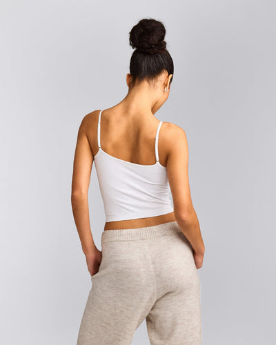 Seamless Strappy Tank Top | White