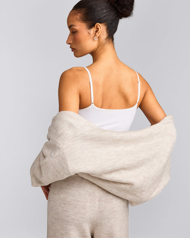 Seamless Strappy Tank Top | White
