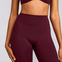 SoftMotion™ Flared Trousers with Grey Logo | Cherry Lacquer Purple