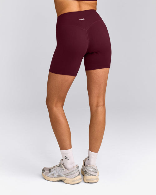 SoftMotion™ High Waisted Shorts 6" | Cherry Lacquer Purple