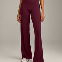 SoftMotion™ Straight Leg Bottoms with Grey Logo | Cherry Lacquer Purple