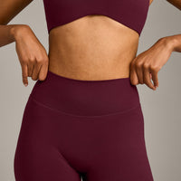 SoftMotion™ Straight Leg Bottoms with Grey Logo | Cherry Lacquer Purple