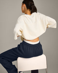 Oversized V Neck T-Shirt with Oner Graphic | Off White