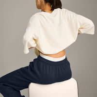 Oversized V Neck T-Shirt with Oner Graphic | Off White