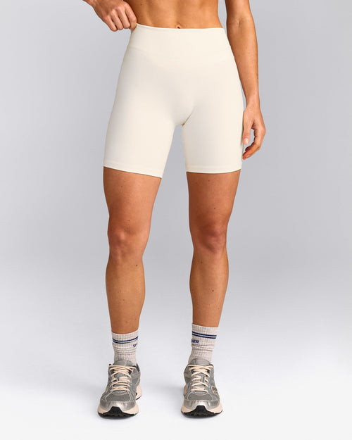 UnifiedMove™ High Waisted Shorts 6" | Marshmallow White