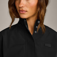 Cropped Bomber Jacket | Black