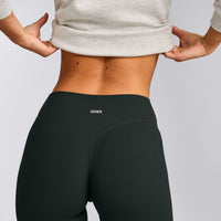 SoftMotion™ Flared Pants with Grey Logo | Emerald Noir