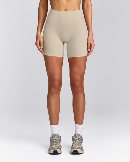SoftMotion™ High Waisted Shorts 6" | Oatmeal