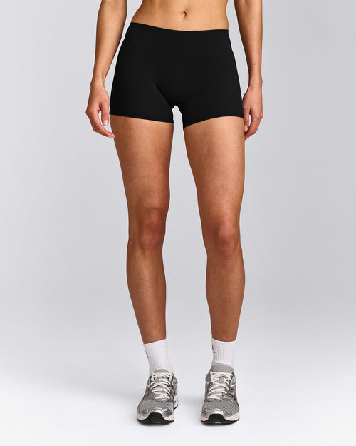 SoftMotion™ Mid Rise Micro Shorts 4" | Black