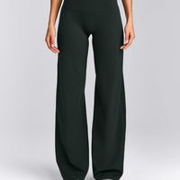 SoftMotion™ Straight Leg Pants with Grey Logo | Emerald Noir