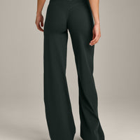 SoftMotion™ Straight Leg Bottoms with Grey Logo | Emerald Noir