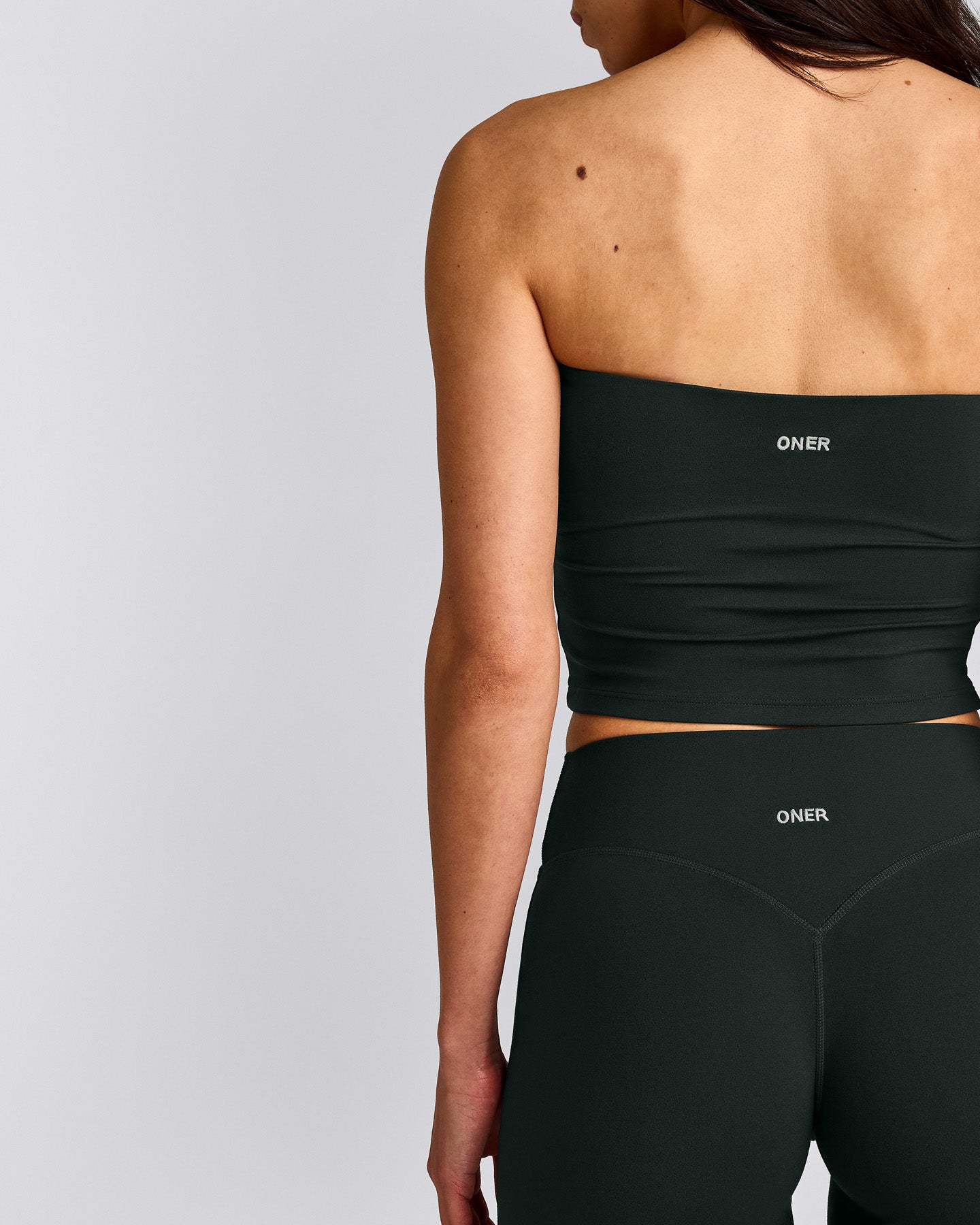 SoftMotion™ Straight Leg Pants with Grey Logo | Emerald Noir