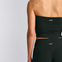 SoftMotion™ Straight Leg Pants with Grey Logo | Emerald Noir