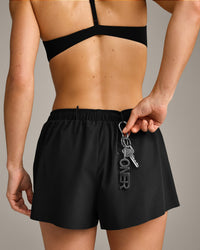 AirMove™ Lined Shorts 2" with Pocket and Reflective Logo | Black