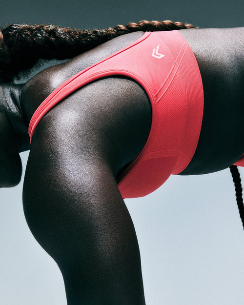 EffortlessLift™ Square Neck Sports Bra | Charged Pink