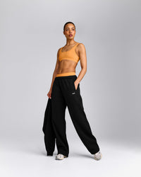 EffortlessLift™ Square Neck Sports Bra with Grey Logo | Powdered Orange