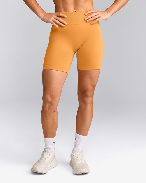 EffortlessLift™ Seamless Mid Rise Shorts | Powdered Orange
