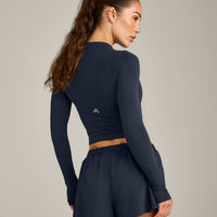 Oner Seamless Fitted Long Sleeve Top | Light True Blue
