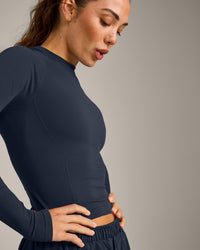 Oner Seamless Fitted Long Sleeve Top | Light True Blue